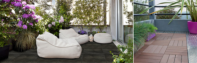 aménager le balcon dalles